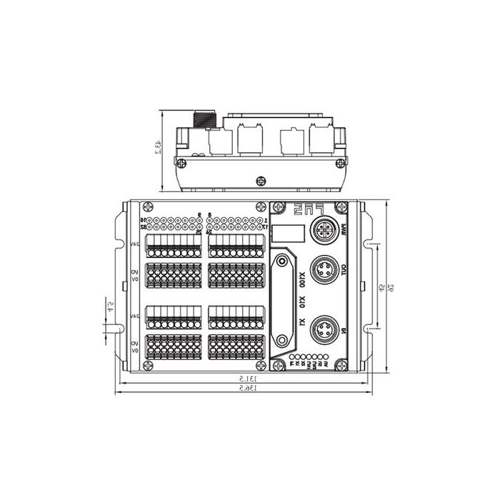 多协议模块IP20、32DI NPN、端子式、远程模块、009B31